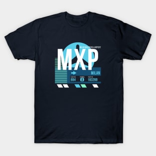 Milan (MXP) Airport // Sunset Baggage Tag T-Shirt